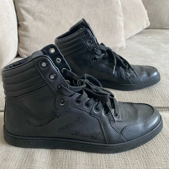 Gucci Shoes Gucci High Top Sneakers Size Poshmark - Main Image